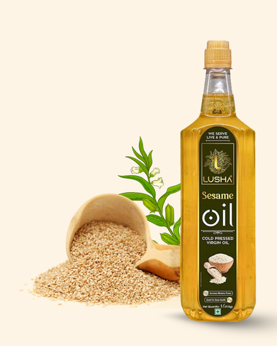 <b><strong>Lusha Cold-Pressed Sesame Oil – Nutritious, Aromatic, and Healthy Cooking Oil</b></strong>